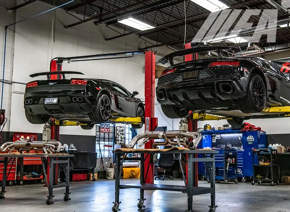 Black Beauties – Kline exhaust upgrades for the R8 and Gallardo